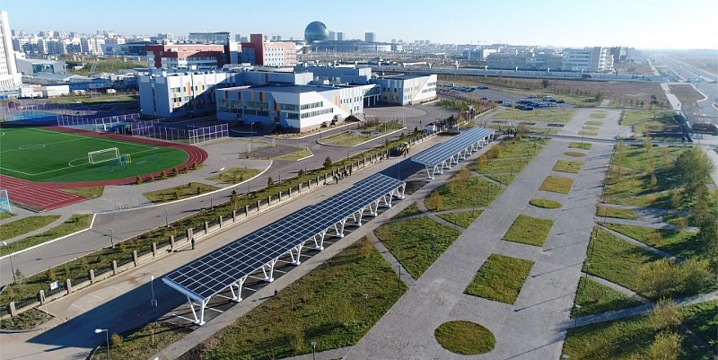 Фото 1 - Солнечная станция в столице Казахстана