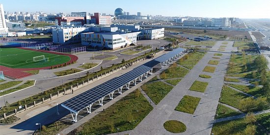 Солнечная станция в столице Казахстана